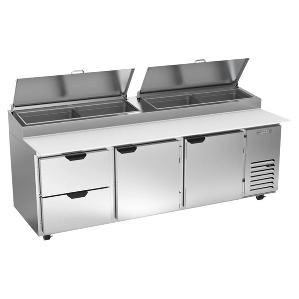 Beverage-Air DPD93HC-2 Hydrocarbon Series 93" 2 Drawer Pizza Prep Table