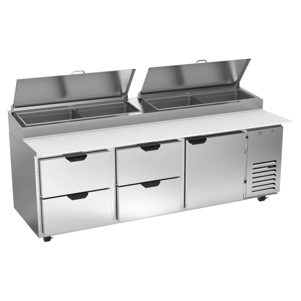 Beverage-Air DPD93HC-4 Hydrocarbon Series 93" 4 Drawer Pizza Prep Table