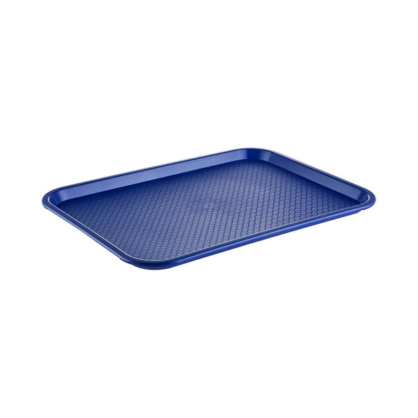 CAC China DSPT-1216B Tray PP Fast Food/Cafeteria Blue 16x12" /Each