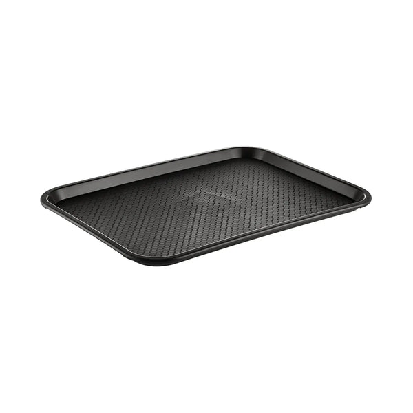 CAC China DSPT-1216K Tray PP Fast Food/Cafeteria Black 16x12" /Each