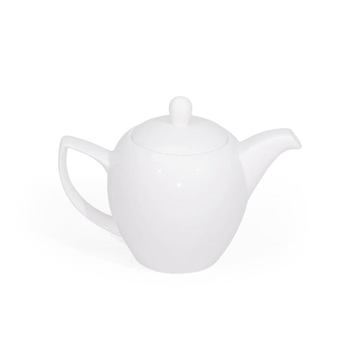 Furtino England Delta 100cl/35oz White Porcelain Teapot, Pack of 6