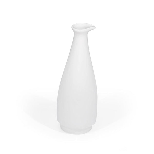 Furtino England Delta 30cl/10.5oz White Porcelain Vinegar Jar With Lid - HorecaStore