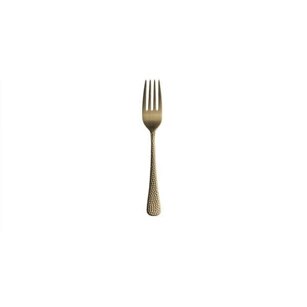 Furtino Hamford Dessert Fork Gold Matt 18/10 Stainless Steel Dessert Fork 4 mm, Pack of 12