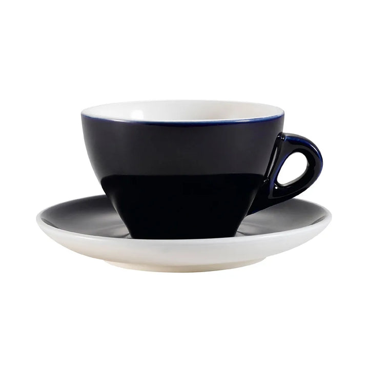 CAC China E-11-CBU Cup & Saucer Set Cobalt Blue 11 Oz [Cup I Saucer] 4 1/2 I 6 1/2" Set