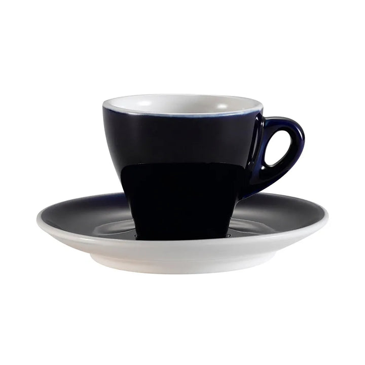 CAC China E-3-CBU Cup & Saucer Set Cobalt Blue 3.5oz [Cup I Saucer] 2 3/4 I 4 7/8" Set