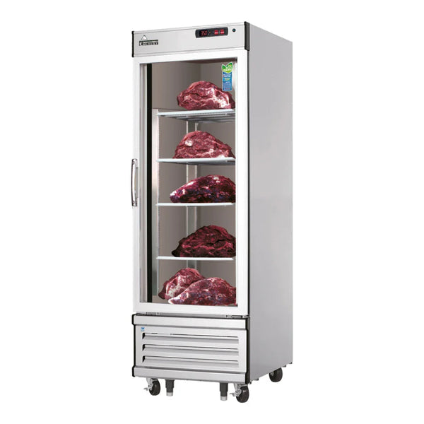 Everest Refrigeration EDA1 29 1/4" Bottom Mount Glass Door Dry Aging and Thawing Refrigerator, 115 V, 1 Phase, 60 Hz