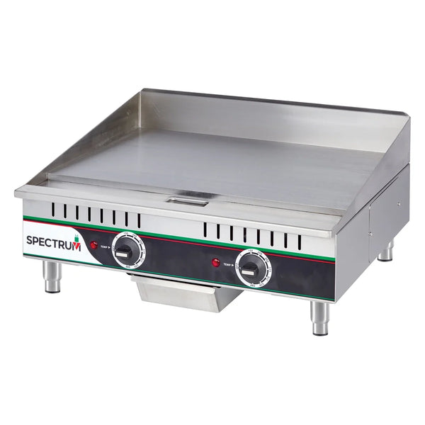 Winco EGD-24M Spectrum 24" Electric Griddle with Plug and Lead, 240 Volts