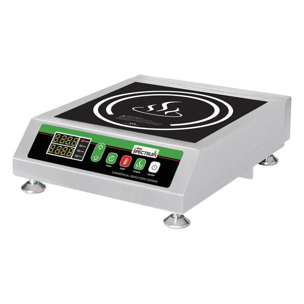 Winco EICS-18C Commercial Countertop Induction Cooker with NEMA 5-20P Plug, 120V, 1800W