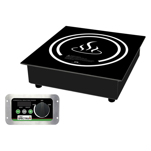 Winco EIDS-18C Commercial Drop-In Induction Cooker with NEMA 5-20P Plug, 120V, 1800W