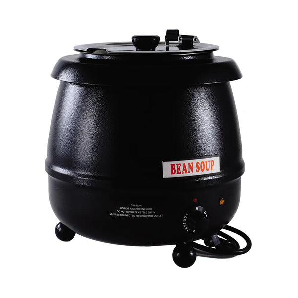 CAC China ELSW-100K Stainless Steel Black Soup Warmer, 10.5QT