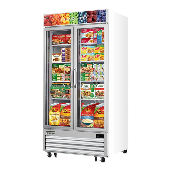 Everest Refrigeration EMGF36 41" Bottom Mount Glass Door Merchandising Freezer, 115 V, 1 Phase, 60 Hz