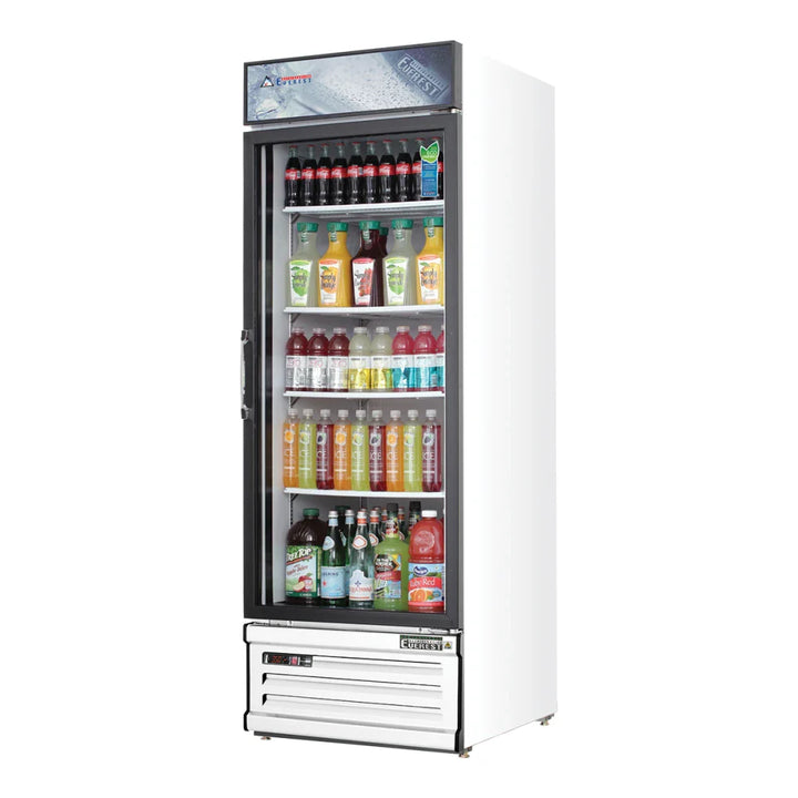 Everest Refrigeration EMGR10 24" Bottom Mount Glass Door Refrigerated Merchandiser, 115 V, 1 Phase, 60 Hz