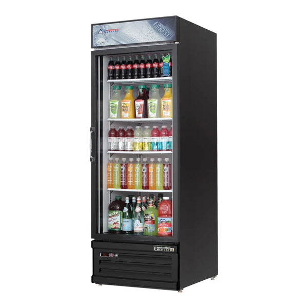 Everest Refrigeration EMGR24B 28 3/8" Bottom Mount Glass Door Refrigerated Merchandiser, 115 V, 1 Phase, 60 Hz