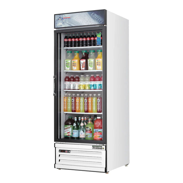 Everest Refrigeration EMGR24 28 3/8" Bottom Mount Glass Door Refrigerated Merchandiser, 115 V, 1 Phase, 60 Hz