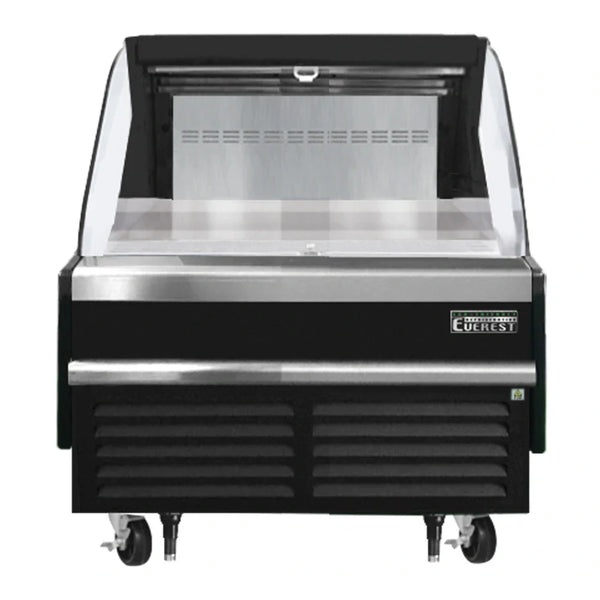 Everest Refrigeration EOMH-36-B-35-S 37 1/4" Bottom Mount Open Air Horizontal Refrigerated Merchandiser, 115 V, 1 Phase, 60 Hz