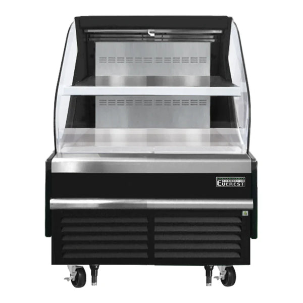 Everest Refrigeration EOMH-36-B-35-T 37 1/4" Bottom Mount Open Air Horizontal Refrigerated Merchandiser, 115 V, 1 Phase, 60 Hz