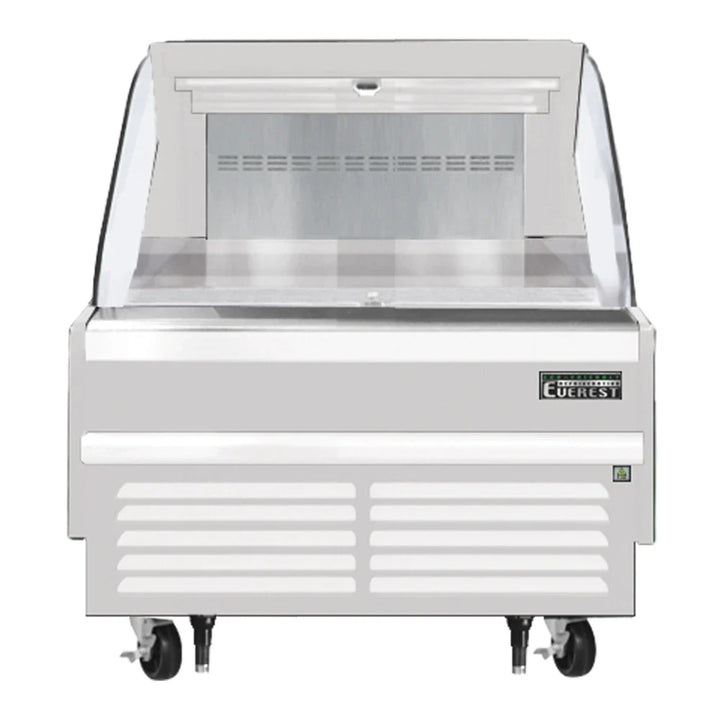 Everest Refrigeration EOMH-36-W-35-S 37 1/4" Bottom Mount Open Air Horizontal Refrigerated Merchandiser, 115 V, 1 Phase, 60 Hz