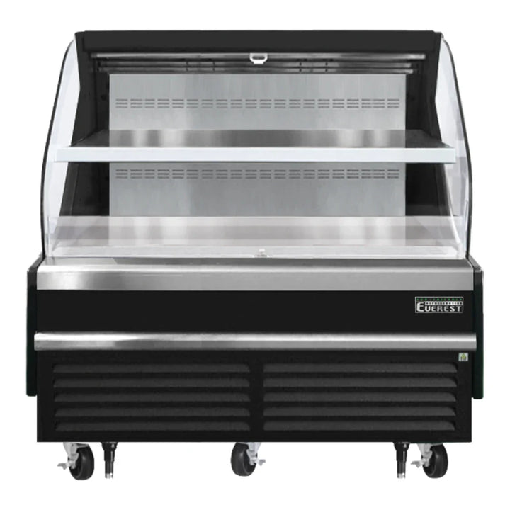 Everest Refrigeration EOMH-60-B-35-T 60" Bottom Mount Open Air Horizontal Refrigerated Merchandiser, 115 V, 1 Phase, 60 Hz