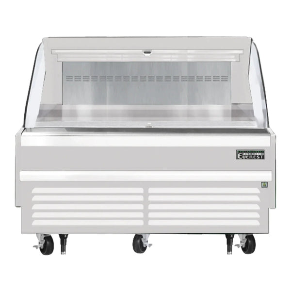 Everest Refrigeration EOMH-60-W-35-S 60" Bottom Mount Open Air Horizontal Refrigerated Merchandiser, 115 V, 1 Phase, 60 Hz