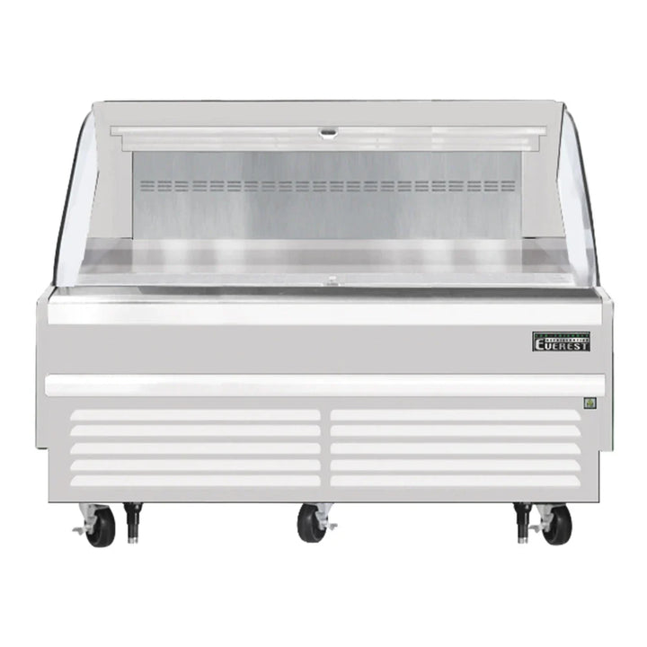 Everest Refrigeration EOMH-72-W-35-S 73 1/4" Bottom Mount Open Air Horizontal Refrigerated Merchandiser, 115 V, 1 Phase, 60 Hz