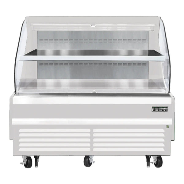 Everest Refrigeration EOMH-72-W-35-T 73 1/4" Bottom Mount Open Air Horizontal Refrigerated Merchandiser, 115 V, 1 Phase, 60 Hz