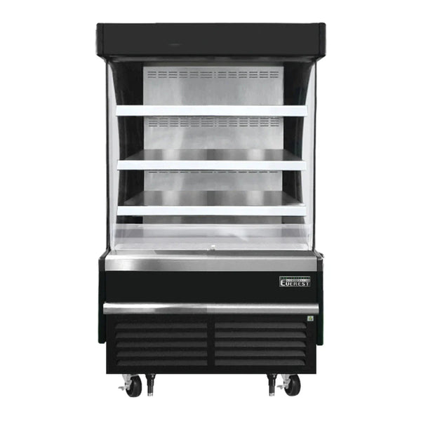 Everest Refrigeration EOMV-36-B-28-S 37 1/4" Bottom Mount Open Air Vertical Refrigerated Merchandiser, 115 V, 1 Phase, 60 Hz