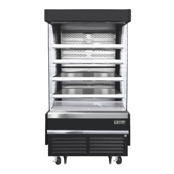 Everest Refrigeration EOMV-36-B-28-T 37 1/4" Bottom Mount Open Air Vertical Refrigerated Merchandiser, 115 V, 1 Phase, 60 Hz