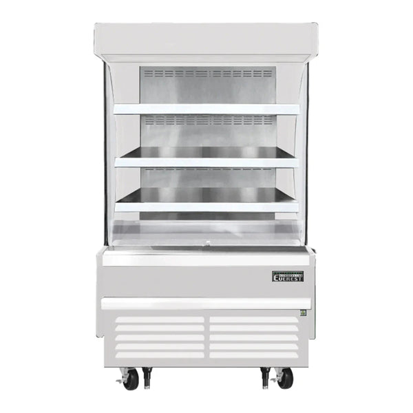 Everest Refrigeration EOMV-36-W-28-S 37 1/4" Bottom Mount Open Air Vertical Refrigerated Merchandiser, 115 V, 1 Phase, 60 Hz