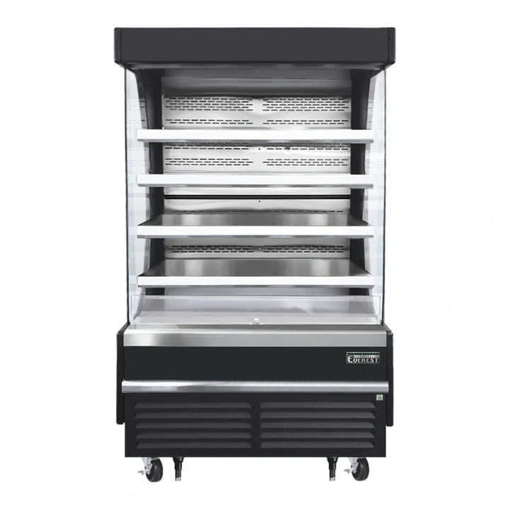 Everest Refrigeration EOMV-48-B-28-T 48" Bottom Mount Open Air Vertical Refrigerated Merchandiser, 115 V, 1 Phase, 60 Hz