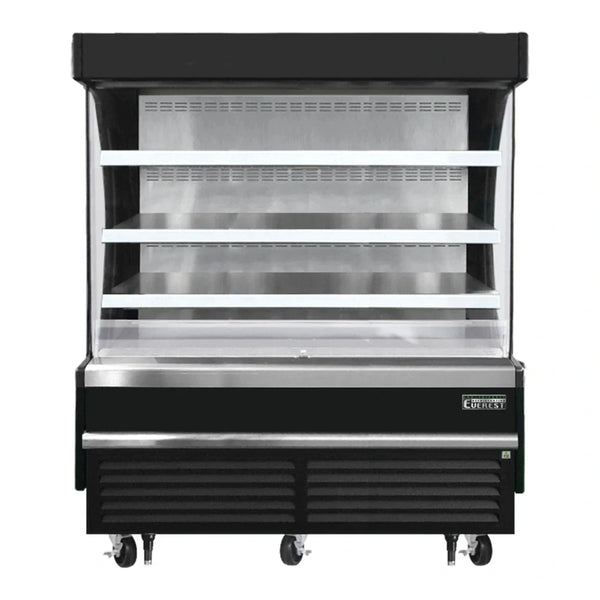 Everest Refrigeration EOMV-60-B-28-S 60" Bottom Mount Open Air Vertical Refrigerated Merchandiser, 115 V, 1 Phase, 60 Hz