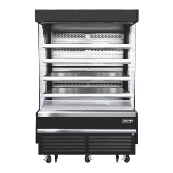 Everest Refrigeration EOMV-60-B-28-T 60" Bottom Mount Open Air Vertical Refrigerated Merchandiser, 230 V, 1 Phase, 60 Hz