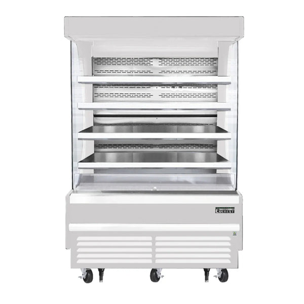 Everest Refrigeration EOMV-60-W-28-T 60" Bottom Mount Open Air Vertical Refrigerated Merchandiser, 230 V, 1 Phase, 60 Hz