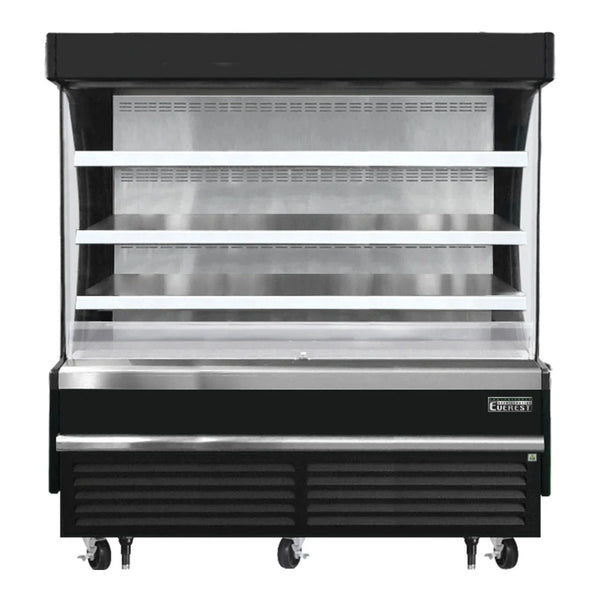 Everest Refrigeration EOMV-72-B-28-S 73 1/4" Bottom Mount Open Air Vertical Refrigerated Merchandiser, 115 V, 1 Phase, 60 Hz