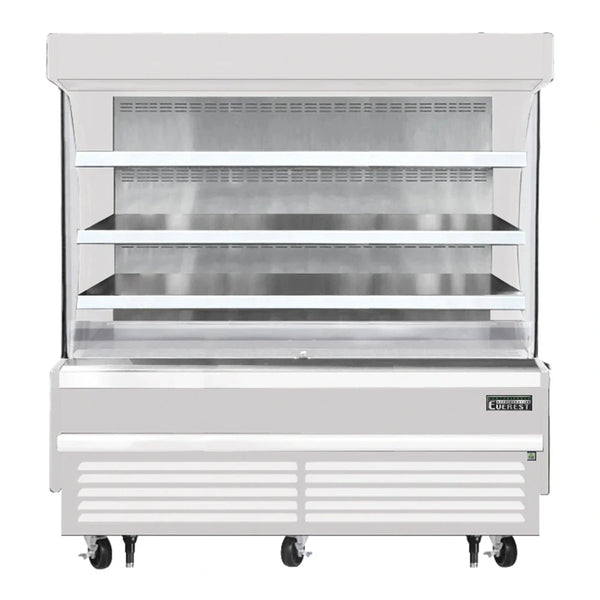 Everest Refrigeration EOMV-72-W-28-S 73 1/4" Bottom Mount Open Air Vertical Refrigerated Merchandiser, 115 V, 1 Phase, 60 Hz