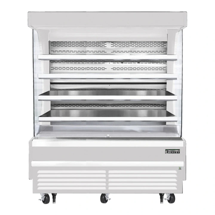 Everest Refrigeration EOMV-72-W-35-T 73 1/4" Bottom Mount Open Air Vertical Refrigerated Merchandiser, 230 V, 1 Phase, 60 Hz