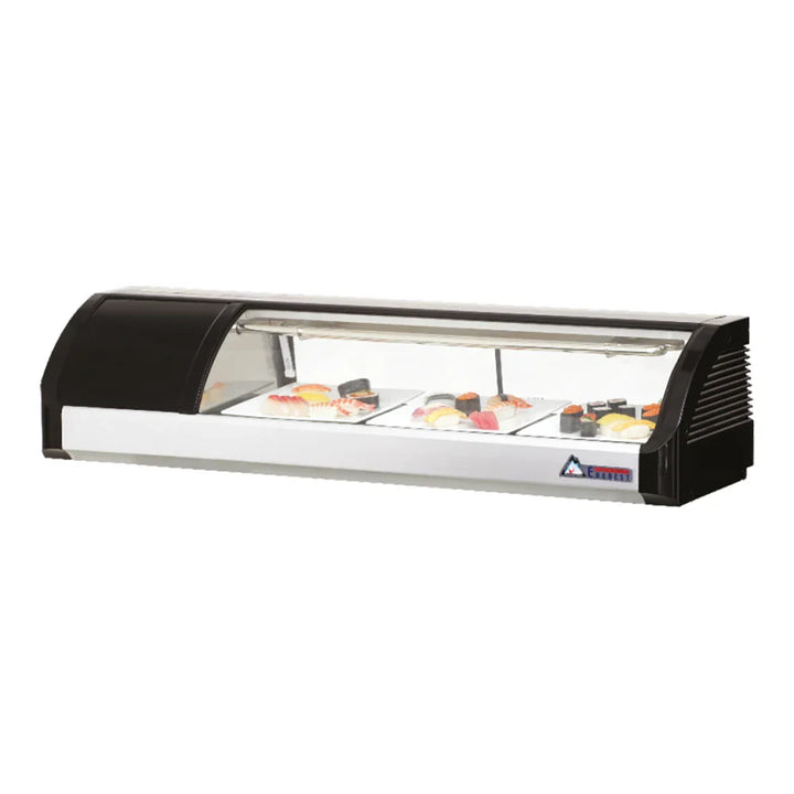 Everest Refrigeration ESC47L 47 1/4" Left Mount Countertop Refrigerated Display Sushi Case , 115 V, 1 Phase, 60 Hz