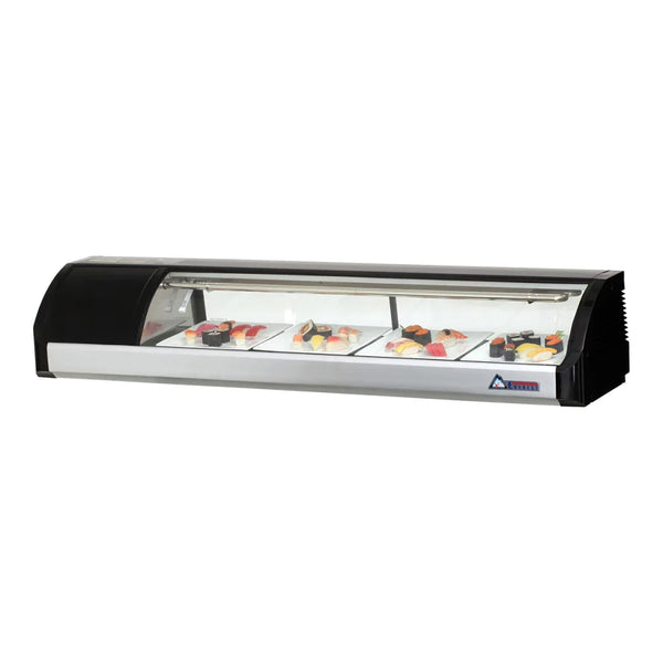 Everest Refrigeration ESC59L 59" Left Mount Countertop Refrigerated Display Sushi Case , 115 V, 1 Phase, 60 Hz