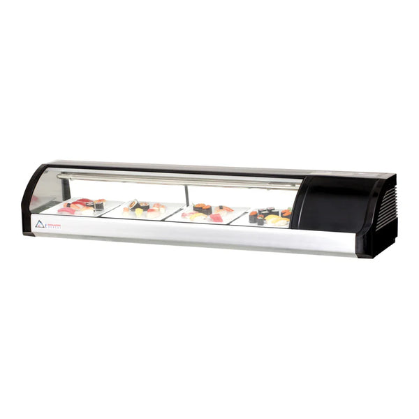 Everest Refrigeration ESC59R 59" Right Mount Countertop Refrigerated Display Sushi Case , 115 V, 1 Phase, 60 Hz