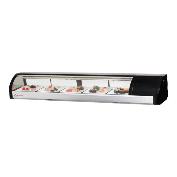 Everest Refrigeration ESC71R 71" Right Mount Countertop Refrigerated Display Sushi Case , 115 V, 1 Phase, 60 Hz