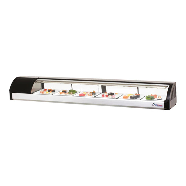 Everest Refrigeration ESC83L 82 5/8" Left Mount Countertop Refrigerated Display Sushi Case , 115 V, 1 Phase, 60 Hz