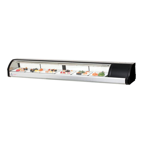 Everest Refrigeration ESC83R 82 5/8" Right Mount Countertop Refrigerated Display Sushi Case, 115 V, 1 Phase, 60 Hz