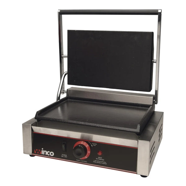 Winco ESG-1 Sandwich Grill with Single 14" Flat Plate, 120V