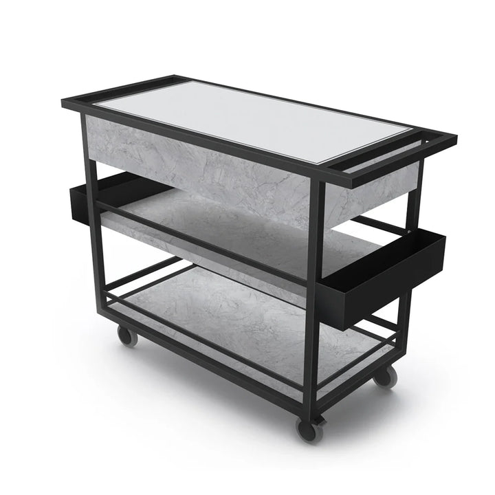 Forbes Industries F35-5511 24" Mixology Cart, Foss Essential - White or Black polyethylene work surface - The Horecastore