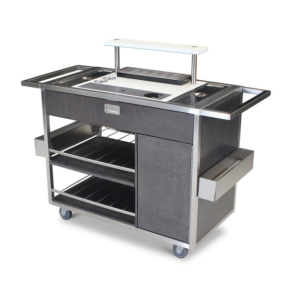 Forbes Industries "F35-5515 23" Foss Executive Mixology Cart Polyethylene Work Surface - The Horecastore