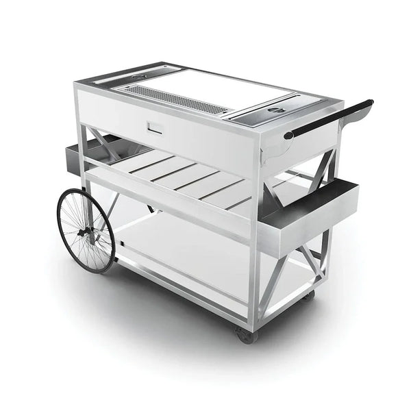 Forbes Industries F35-5523 31" Santa Fe Executive Mixology Cart: Butcher Block Work Surface - The Horecastore