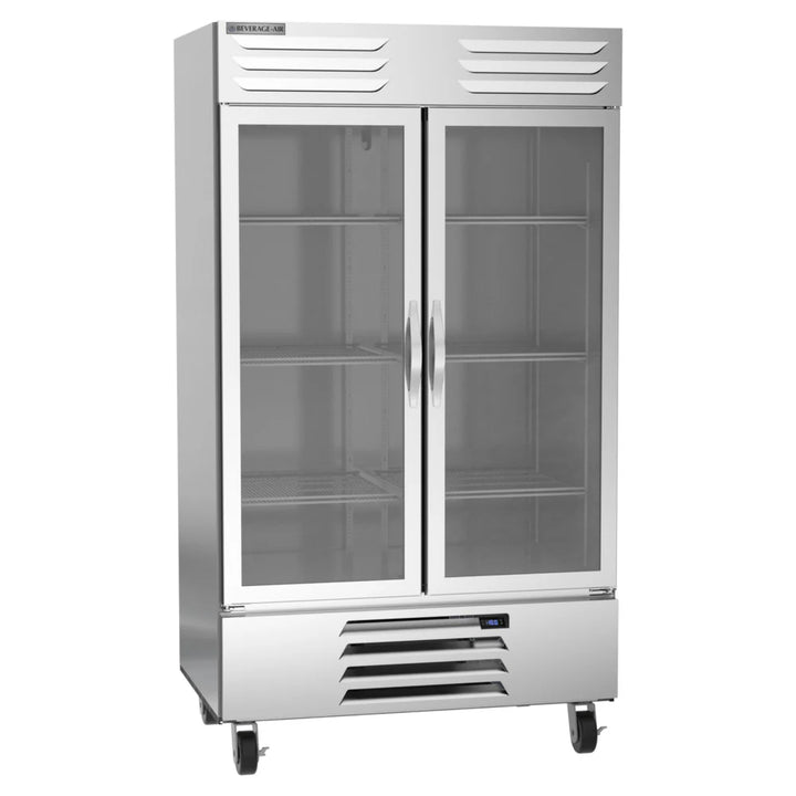 Beverage-Air FB44HC-1G 47" Vista Series 2 Section Glass Door Reach-In Freezer 44 Cu. Ft.