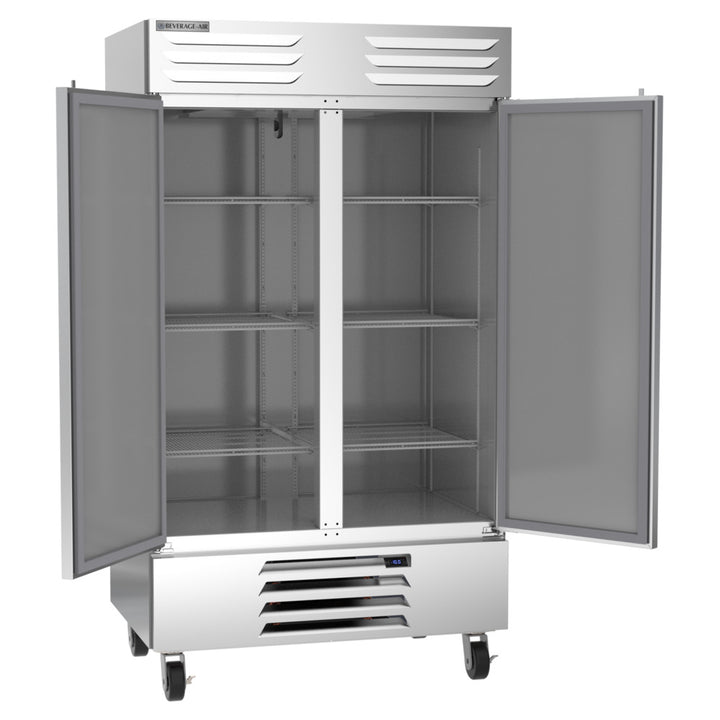 Beverage-Air FB44HC-1S 47" Vista Series 2 Section Solid Door Reach-In Freezer 44 cu. ft.