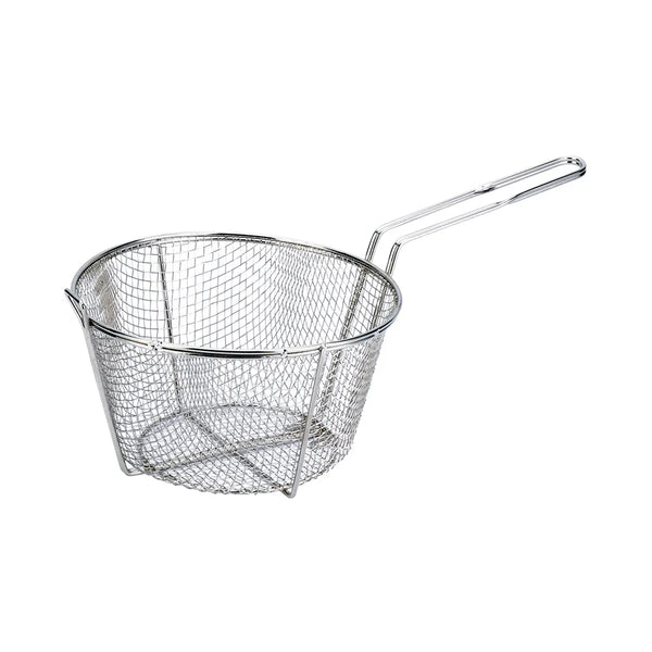CAC China FBR4-11 Nickel-Plated Fry Basket with 1/4", Mesh, 11-1/2",