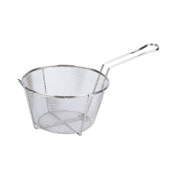 CAC China FBR8-008 Nickel-Plated Fry Basket with 1/8", Mesh, 8-1/2",