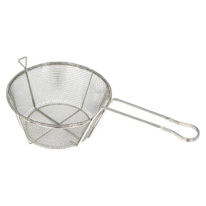 Winco FBRS-11 Fry Basket, Wire, 6 Mesh, 10-1/2"Dia x 6"H